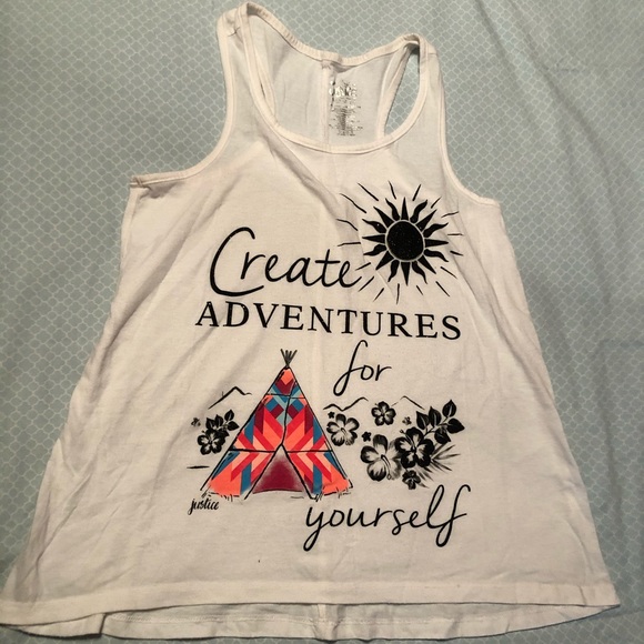 Justice Tank Top “Create Adventures For Yourself” - Picture 1 of 3